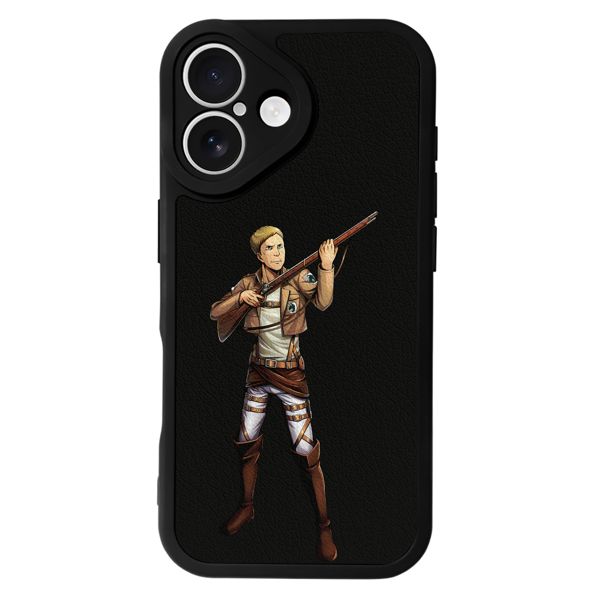 （画像用） 進撃の巨人 Attack on Titan 【iPhone 16シリーズ対応】シリコンスマホケース（レザー調） 材質：シリコン